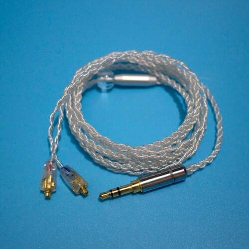 Earphone Cable MMCX 4core Silver and Copper Mixed Earphone Upgrade Cable Replacement For SE535 SE846 UE900 Headphone Wire