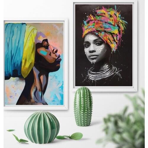 Canvas painting figure Picture wall art Picture portrait home decor painting abstract women picuture art poster and prints