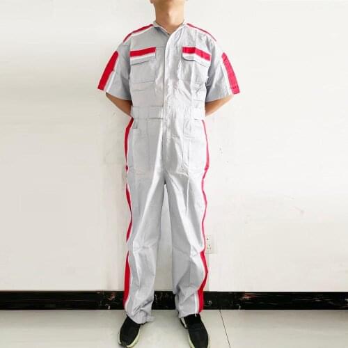 Summer working coveralls Overall men women work uniforms dust-proof wear resistant clothing jumpsuit factory auto repairmen Suit