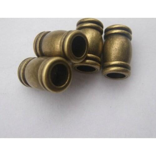 3Sets Antique Bronze Barrel Magnetic Clasp for 6mm Round Leather Cord