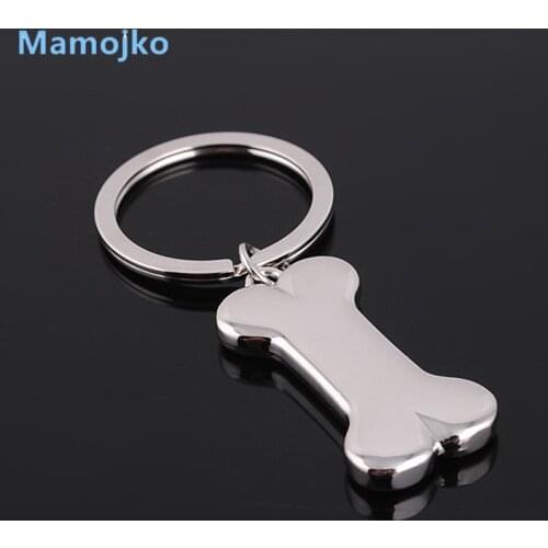 Mamojko Fashion Simple Bone Alloy Key Chain Cute Car Key Ring For Men Trendy Handbag Pendant Key Holder Ornament Gifts