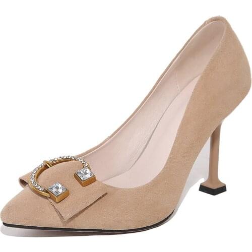 Spring 2018 new single shoes cat with ultra-high with lighter leather 32 1837-48 diamond point for womens shoes