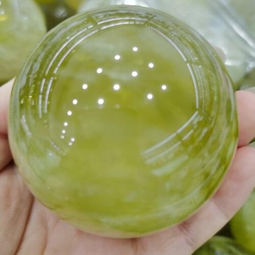 About 60mm High quality Natural Citrine Sphere Quartz Crystal yellow Crystal crystal ball healing Stone Crafts Home Decoration