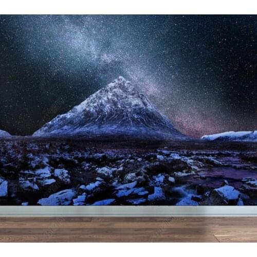 Papel de parede Starry sky stars sky universe dark night fantasy 3D wallpaper mural,living room home decor