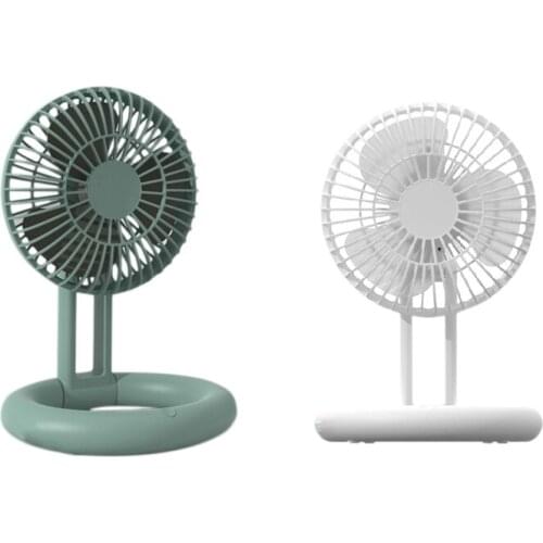 EAS-Portable Desktop Air Circulation Battery Fan-3 Speed-Compact Folding & Tilt Design Small Air Cooler