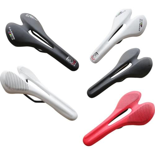 Carbon saddle PU leather saddle soft mtb road bicycle saddle seat cycling high quality bike parts bike seat road mtb bike parts
