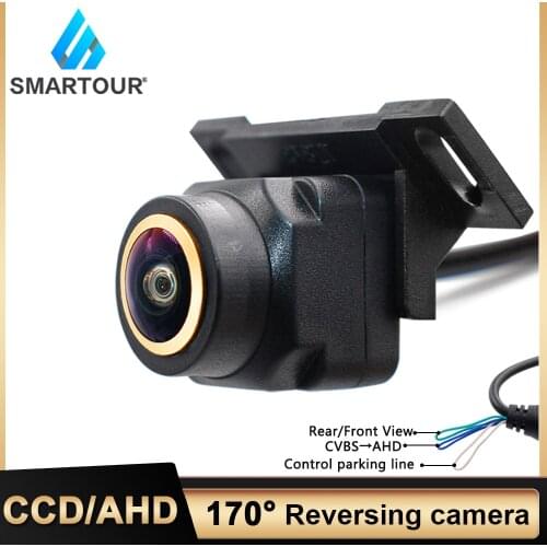 Smartour HD 1280P Car Rear View Camera Auto Rear View Camera Backup Reverse Fisheye AHD/CVBS Parking Assistance