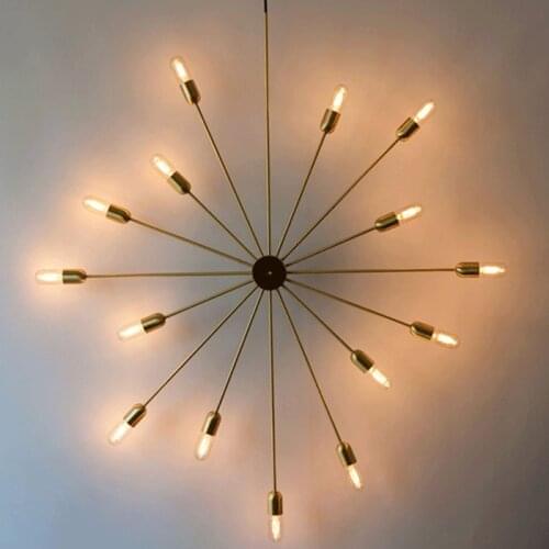 Loft Vintage Industrial Gold Iron Art Arm wall Lamp Pendant lamp Droplight Loft Cafe Bar Living Room Couture Pendant Lamp