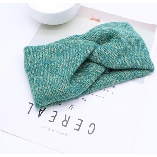 Vintage Accessories Wool Knitting Winter Fall Tiara Soft Headband Elastic Hair Head Bands Opaska Do Wlosow Bandeau Headbands