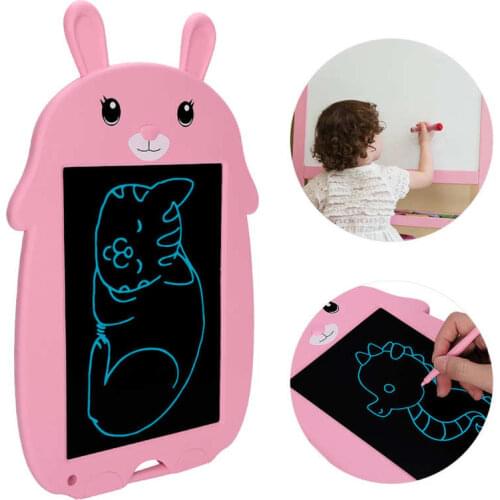 LCD Writing Board Electronic Digital Drawing Tablet Children Erasable Handwriting Pad Pink Rabbit Style Graphics Tablet