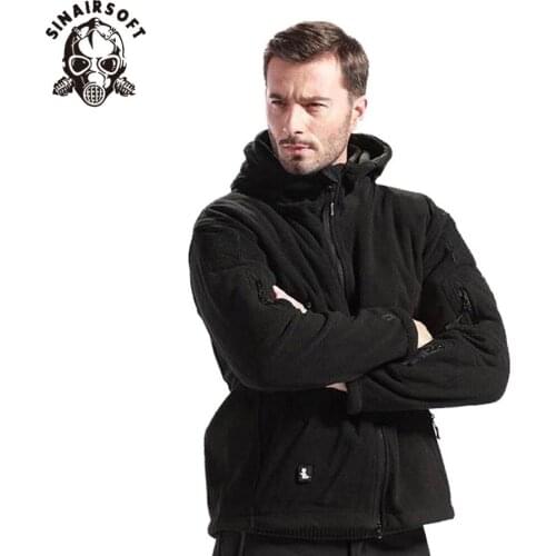 Winter Tactical Jacket Military Uniform Outdoor Soft Shell Fleece Hoody Jacket Men Thermal Hunting Clothing Hoodies