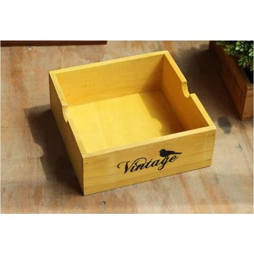 1PC Garden Planter Wooden Pot for Succulent Flower Plants Window Box Wooden Flower Boxes Trough Pot Plants Storage Box JL 103