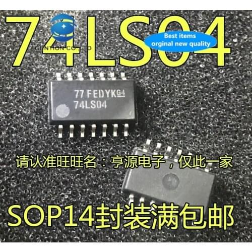 30 PCS 100% new and orginal real stock SN74LS04 SN74LS04NSR prints 74 ls04 SOP14 logic IC technology is 5.2 M