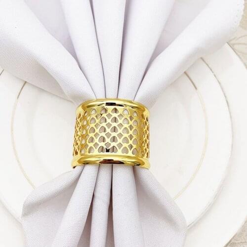 12pcs/lot New hollow love napkin ring alloy napkin buckle holiday party napkin ring desktop decoration supplies