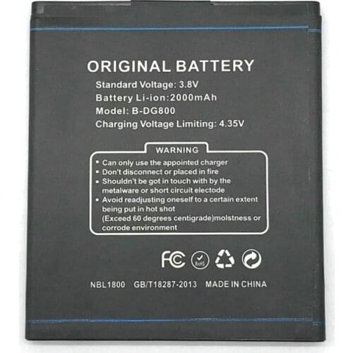 2000mAh DG800 Mobile Phone Backup Battery Replacement For Doogee DG800 Batterij Bateria+ Tracking Code