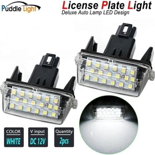 2x Rear Number License Plate Light For Toyota Auris E1 E18 Avensis Avalon Camry Hybrid Corolla Fielder Car Led White Auto Lamp