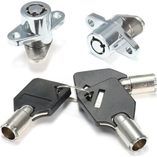 2x Hard Saddlebag Lock 3 Keys Set For Harley Touring Electra Glide Road King New