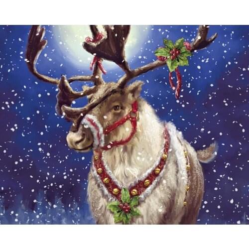 5D diamond painting animal Cross Stitch Diamond mosaic Embroidery Elk Pattern diamond art Picture Of Resin christmas Home decor