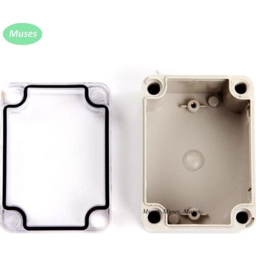 80*110*70mm IP66 Electronic Plastic Enclosure ABS PC Clear Cover box junction box