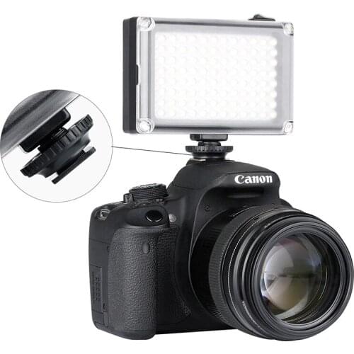 96 LED Phone Video Light Photo Lighting on Camera Hot Shoe LED Lamp for iPhone Xs Max X 8 Camcorder Canon Nikon DSLR