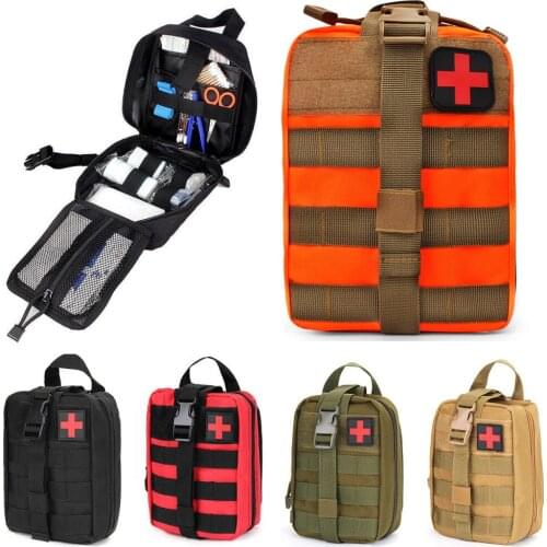 Camping Survival First Aid Kit Bag Military Tactical Medical Waist Pack Emergency Outdoor Travel Camping Hunting Molle Pouch
