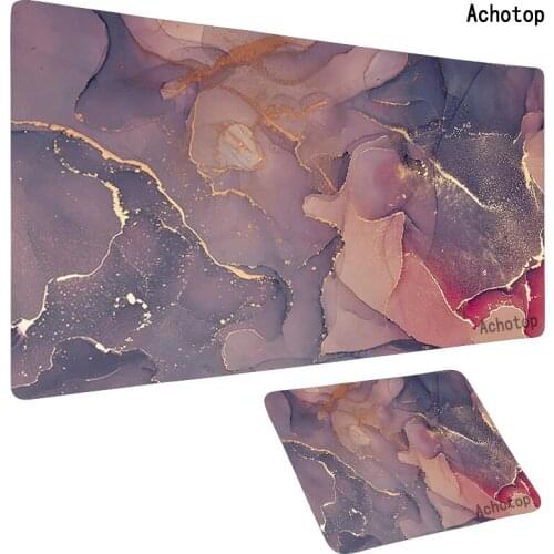 800x300mm XL Lockedge Large Gaming Mouse Pad Computer Gamer Keyboard Mouse Mat Ink Marble Desk Mousepad for PC Gamer Desk Pads