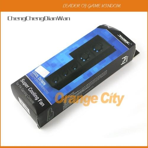 ChengChengDianWan For PS4 Cooling Fan External Cooler Fan for Playstation 4 PS4 Turbo Temperature Control Five Fans USB Cable