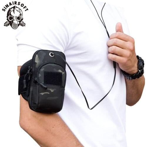 Hot Nylon Universal Type Outdoor Mobile Phone Pouch Handbag Climbing Military Utility Pouches Arm band Bag For Hunting Sports