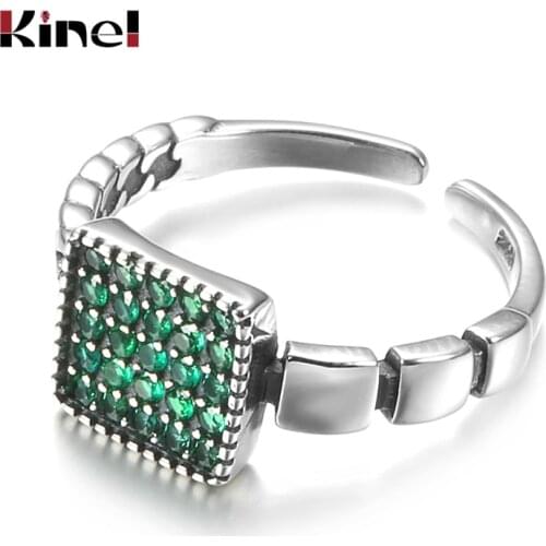 Kine Fashion Emerald Bride Wedding Rings 925 Sterling Silver Fine Jewelry For Women Ring 2.49G Luxury Party Gift 2020 New