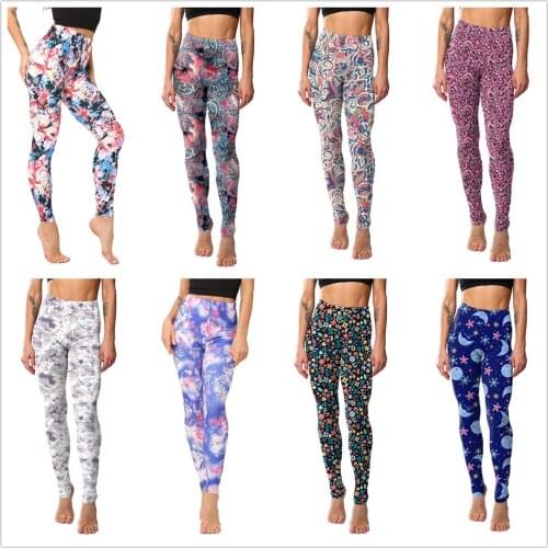 2021 New Leggings Female Print High Waist Lift Buttocks Slim Body Fitness Sports Pants Sexy Leggings Fashion Women Clothing
