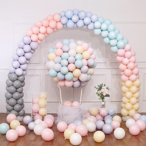 Macaron latex balloons Heart shaped LOVE grid globos Stand Holder Baby Shower Birthday Party Decoration kids Wedding decor tools