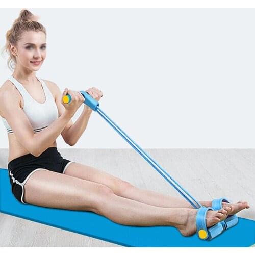 Multi-purpose Sit-Ups Elastic Rope Abdoment Fitness Pedal Puller Situps Stretching Rope Unisex Bodybuilding Fitness Equipment