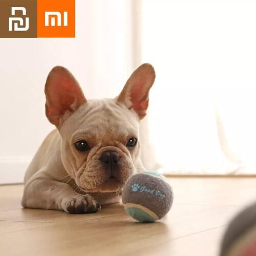 Xiaomi Dogs Tennis Toy Exquisite Compact Teddy Dogs Toy Ball Felt Rubber Ball Exercise Cleaning Teeth Ball Teasing Cats Dog Play