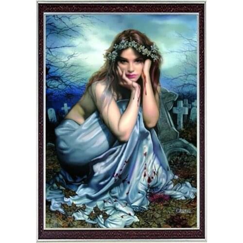 14/16/18/28 Lovely Counted Cross Stitch Kit Elegance Elegant Abbi Lady Snowing park Girl