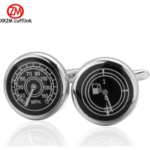 Newest oil speedometer Cufflinks High Quality for Mens Shirt Wedding Party Cuff Links The Bake Lacquer Cuff Button Accessories