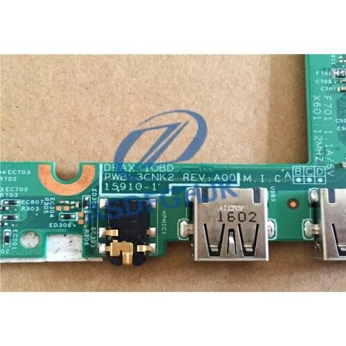 FOR Dell Inspiron 11.6" 11-3000 Series Genuine Audio Jack USB Board G7D57 0G7D57 0MH4F6 MH4F6 UP1267 100% Test ok