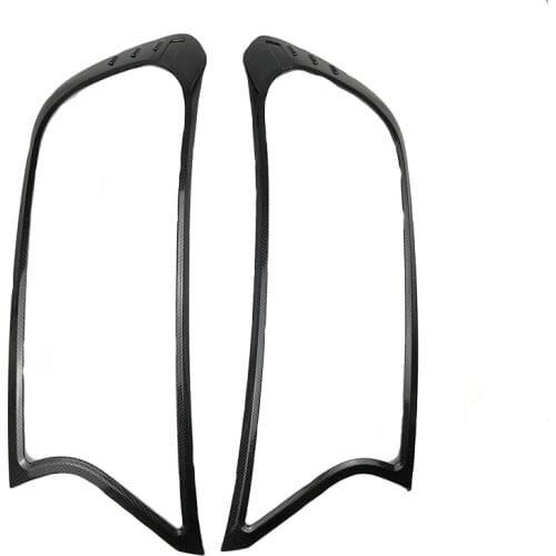 Fit for ford ranger T7 wildtrak everest endeavour 2016-2019 ABS Black carbon fiber Headlights cover