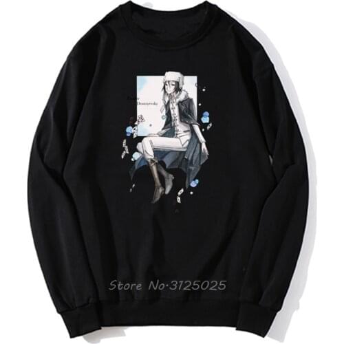 Bungou Stray Dogs Casual Hoodies anime hoodie Men Autumn Winter Pullover Sweatshirt Streetwear Harajuku