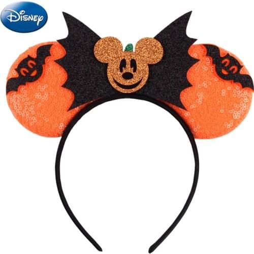 Disney Plush Headband Cute Cosplay Soft Pink Skull Headwear Hair Accessories For Girl Fans Gift