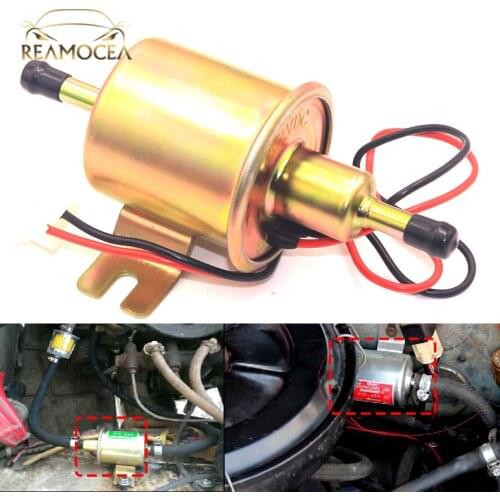 Reamocea New HEP-02A 12V Gas Diesel Fuel Pump Inline Low Pressure Electric Carburetor Gasoline Fuel Pump Auto Car Motor Parts