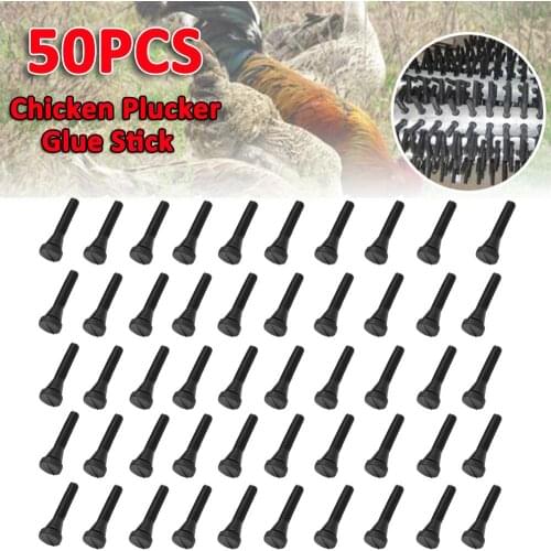 50 Pcs Poultry Rubber Rod Pigeon Quail Length 6.5cm Rubber Plucking Fingers Removal Machine Glue Stick Plucker