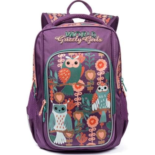 Children School Bags for Girls School Backpacks Cartoon Owl Pattern Waterproof Breathable Orthopedic Backpack Kids Book Bag