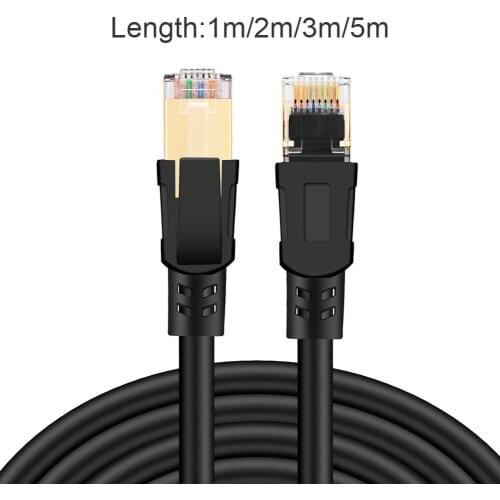 Cat8 Modem WiFi Router Computer Ethernet Cable 2GHz Network Internet Cords Wires PC RJ45 LAN Networking Lines Patch Cord