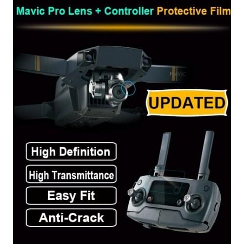 Sunnylife 5pcs/set HD Camera Lens Protective Film + Remote Controller Screen Organic Glass Film for DJI MAVIC PRO