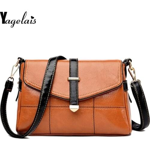 High Quality Designer Women Shoulder Bag Fashion Retro Handbag and Purse PU Leather Crossbody Bags for Women 2019 New
