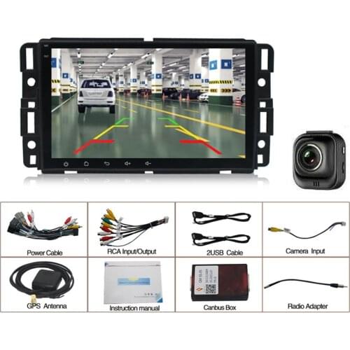 1set 2 Din 12V 10A Car Android 10.1 8" Radio Stereo GPS Multimedia bluetooth-compatible Fit For GMC Chevrolet Chevy Yukon Parts