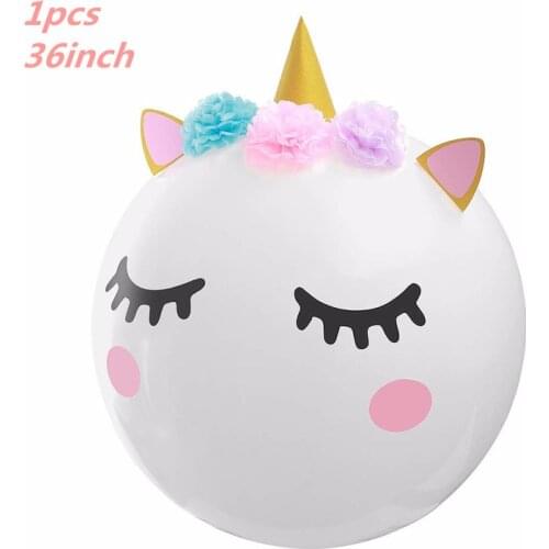 1PCS 100*97CM Unicorn Party Balloons Birthday Wedding Childrens Day Foil My horse Inflatable Ballons Party Decorations Supplies