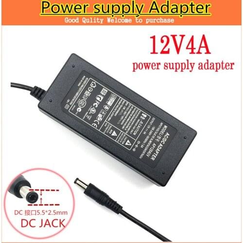 1PCS NEW Hot 12V4A switching power supply,12V 4A LED Strip Power Adapter,12V 4A desktop power feed line