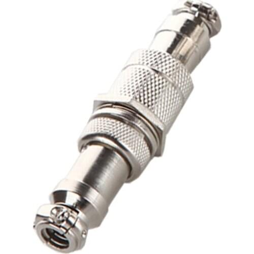 2 Pin GX16-2 16mm Male & Female Butt Joint Connector Kit GX16 Socket+Plug, Aviation Plug Interface