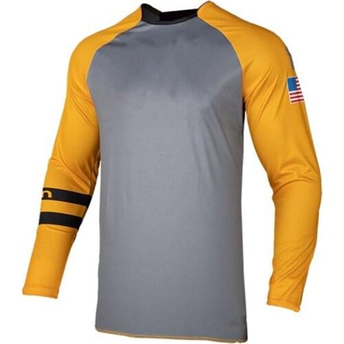 2021 Custom-made Downhill Riding Suit Mesh shirt long sleeves summer sun-proof Speed surrender cycling jersey